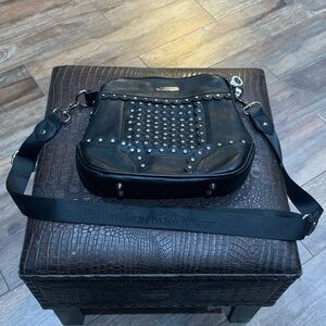 Montana West Black Studded crossbody Bag